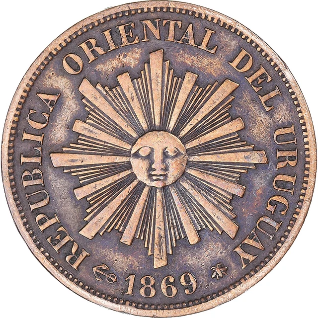 [#1335081] Coin, Uruguay, Centesimo, 1869