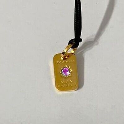 Rebecca Rebecca Collana Uomo Donna in Corda con Pendente Lettera B in Bronzo giallo 