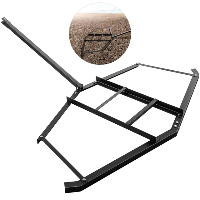 Driveway Drag Tow Behind Drag Harrow 66'' Width Steel Gravel Grader For ATV,UTV