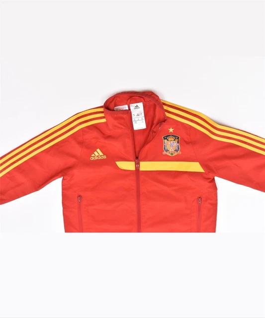 ADIDAS Giacca Top Tuta Ragazza 4-5 Anni Rosso Poliestere NN10 3