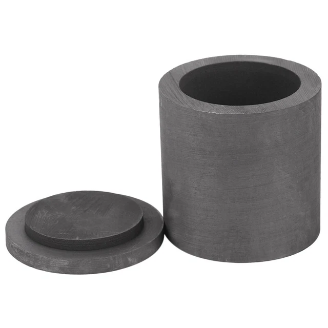 Fundición de crisol de alta fusión de grafito con tapa 40*40 mm para plata y blaD2M5