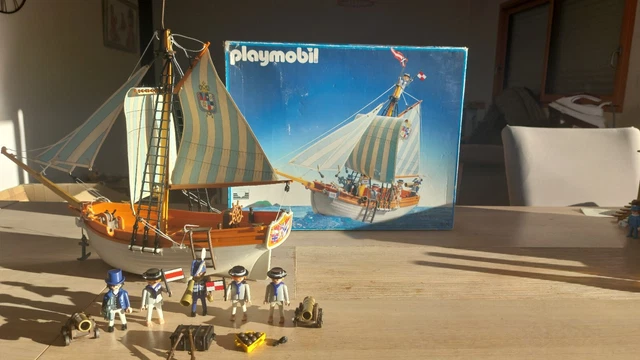 Pièce PLAYMOBIL 3740 – Goélette Du Roi, Malle Rare Vintage