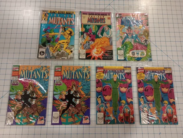 LOT OF THE NEW MUTANTS COMIC BOOK Annuals 3 4 5 6 6  And Summer Specials MARVEL