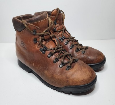 Brown Leather Mountaineering Boots Mens 