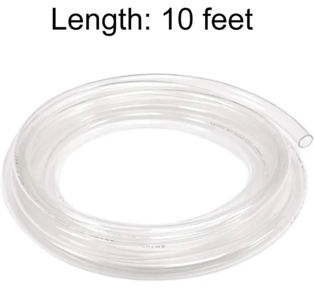 Clear Vinyl Tubing Flexible PVC Tubing, Hybrid PVC Hose, Lightweight Plastic Tub