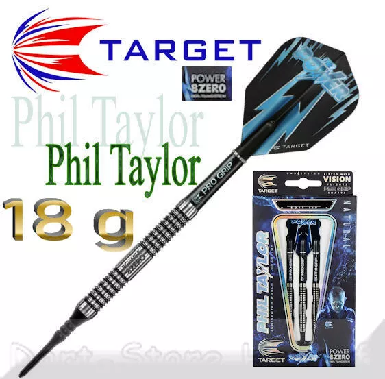 200240 Phil Taylor Target Dados Suaves" Power 8Zero ", 18 G