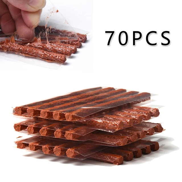 NATURAL RUBBER TIRE Repair Plugs Strips Puncture Car Truck Parts 70Pcs