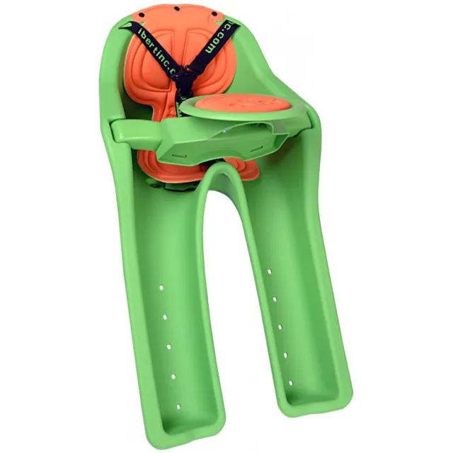 iBert Safe-T-Seat Child Bicycle seat Green Carries Kids 1-4 Years 38 lbs. Max