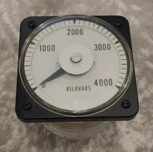 Vintage Yokogawa Kilovar Meter Varmeter - 0-4000 Kilovars - PLEASE READ