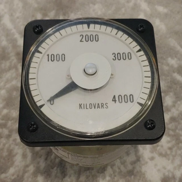 Vintage Yokogawa Kilovar Meter Varmeter - 0-4000 Kilovars - PLEASE READ