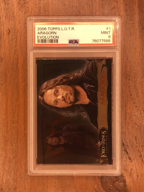 2006 Topps Lord Of The Rings Evolution Aragorn #1 PSA 9 Mint