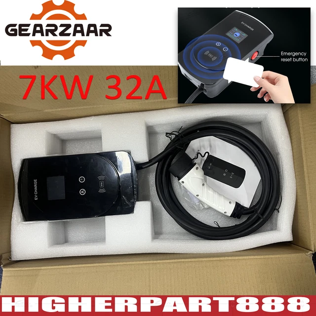 Caricabatterie EV tipo 2 casa 7KW 32A stazione di ricarica veicolo elettrico wallbox PHEV