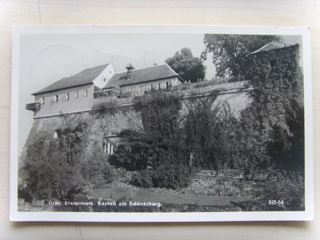 Steiermark Original  AK  Graz  Kastell am Schlossberg  um  1954