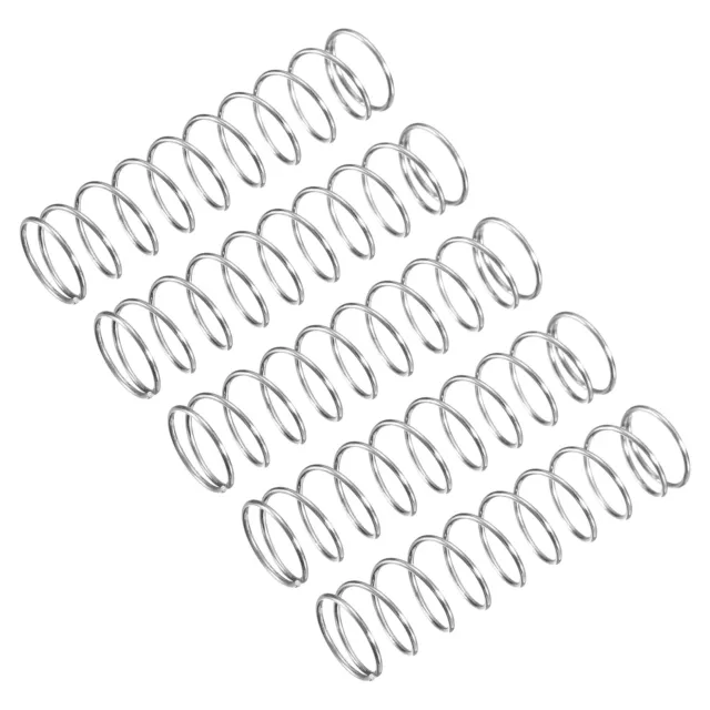 Compression Spring, 5Pcs 304 Stainless Steel, 12mm OD, 0.8mm Wire, 50mm Length