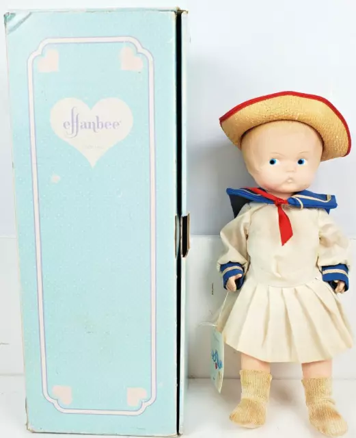 Vintage 1987 Effanbee Patsy Doll 14" Limited Edition 4103 Sailor Outfit Box Tag