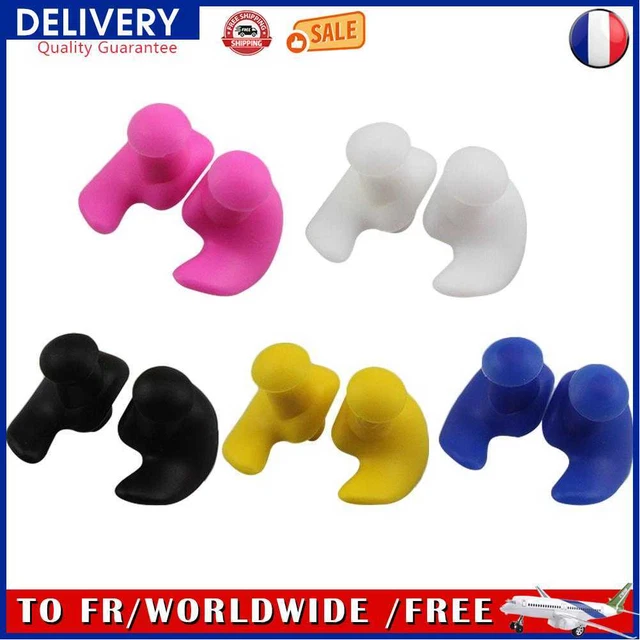 2pcs Waterproof Earplugs Portable Silicone Soft Ear Plugs Swimming Accessories