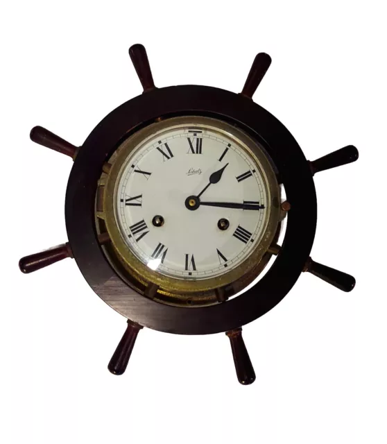 Vintage Schatz W. Germany Royal Mariner Ship Clock And Barometer No Chime 2