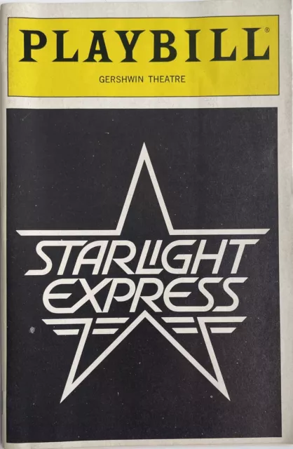 Starlight Express - Broadway Playbill - Oct 1987 - Jane Krakowski, Ken Ard