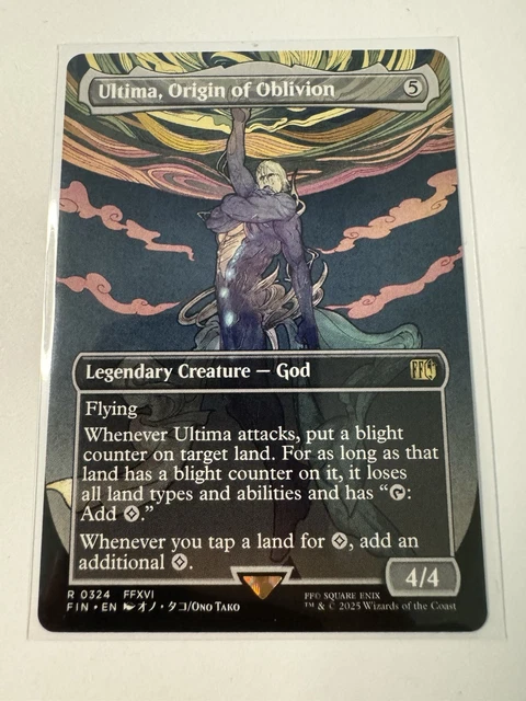 mtg final fantasy ultima origin of oblivion Ultima, [324] [Borderless] [FINAL FANTASY] [Foil]  Face to Face Games You lose 2 life ULTIMA, ORIGIN OF Oblivion Borderless