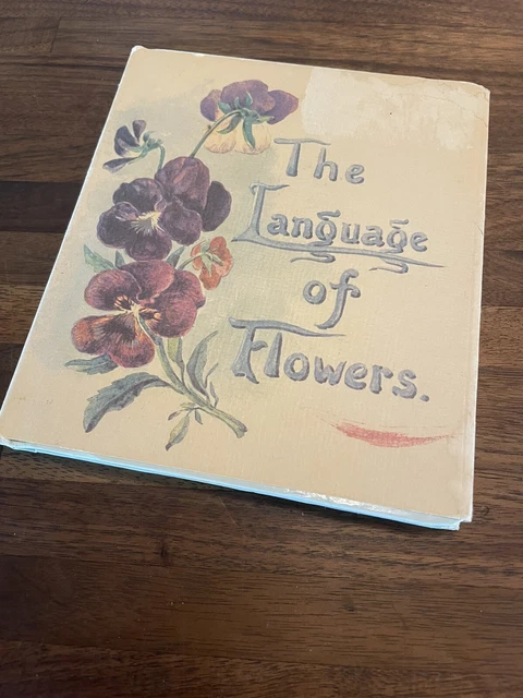 Language of Flowers by Margaret Pickston (1989 Hardcover) Original Dust Jacket