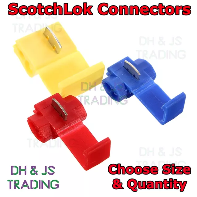 Scotch Lock Wire Connectors Quick Splice Scotchlok Electrical Cable Joints