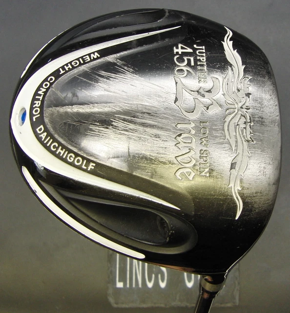 Japanese Jupiter 456 Low Spin Rave Driver Regular Graphite Shaft Black Grip Japanese Jupiter 456 Low Spin Rave Driver Regular Graphite Shaft Black Grip
