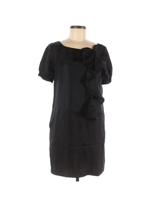 Paul & Joe Women Black Casual Dress 38 french