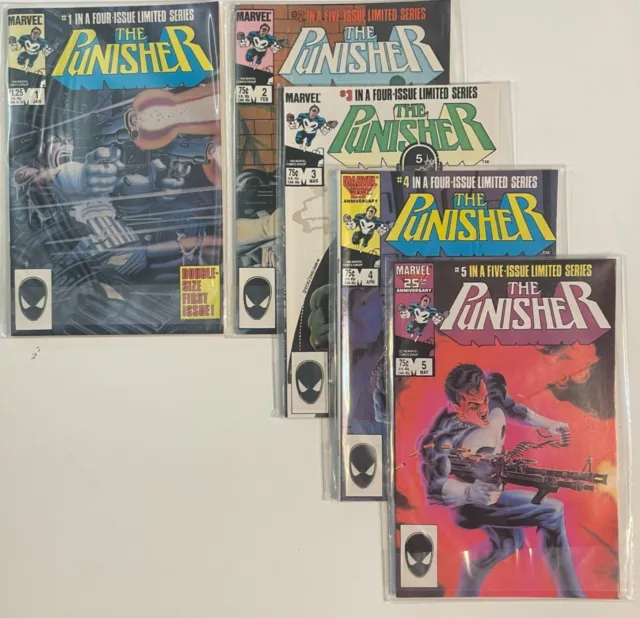 The Punisher limited series #1-5 Near Mint!