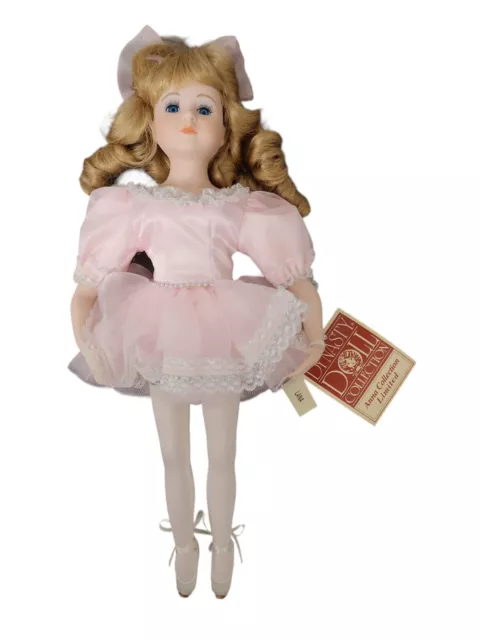 Dynasty doll Anna collection Limited “Lana" ballerina porcelain doll pink dress