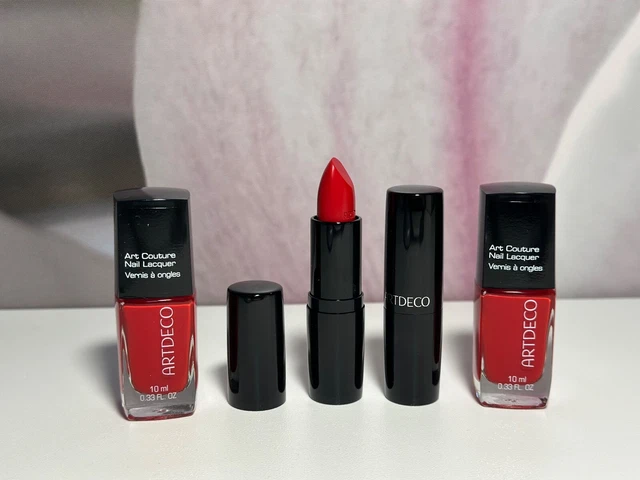 ARTDECO Art Couture Nail Lacquer 2 x 10 ml, Perfect Lippenstift Rot Lipstick 2