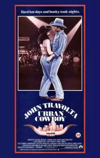 399310 Urban Cowboy Movie John Travolta Debra Winger WALL PRINT POSTER UK