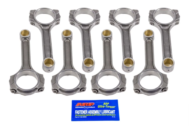 SCAT ENTERPRISES SBC 4340 Forged I-Beam Rods 6.000 w/ARP2000 2-ICR6000-7/16A