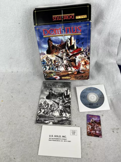 PC Big Box CD-ROM Game DOMINUS The New Genre of Strategy Games 1994 US Gold