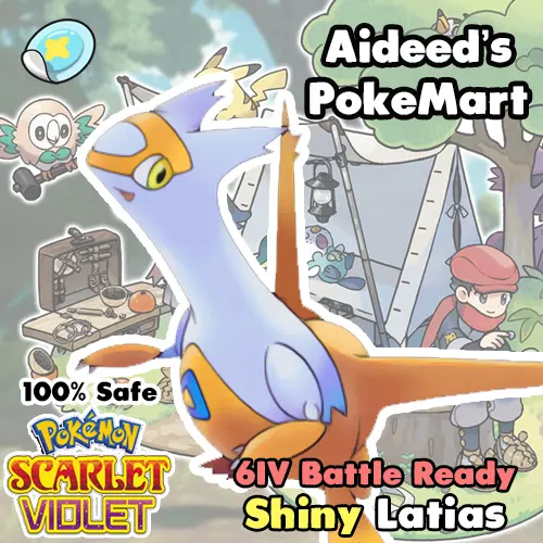 Shiny Latias 6IV ✨ Battle Ready ✨Pokemon Scarlet & Violet 🚀Fast Trade🚀