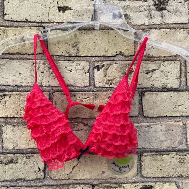 Honeydew Intimates Red Lace M Bralette Bra New With Tags