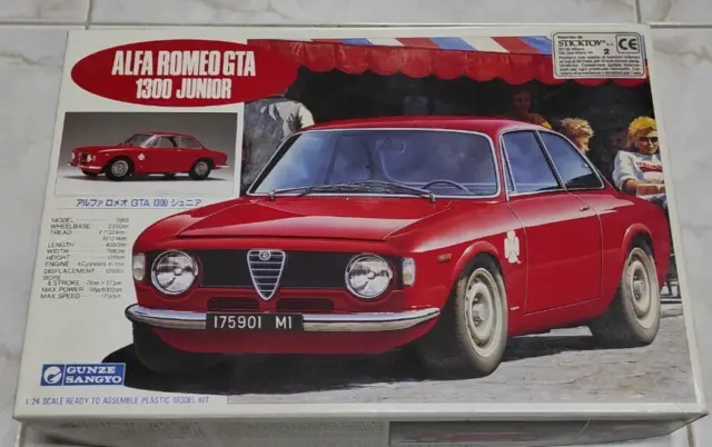 1/24 Rare Gunze Sangyo Alfa Romeo GTA 1300 Junior + Decals Scale Designs