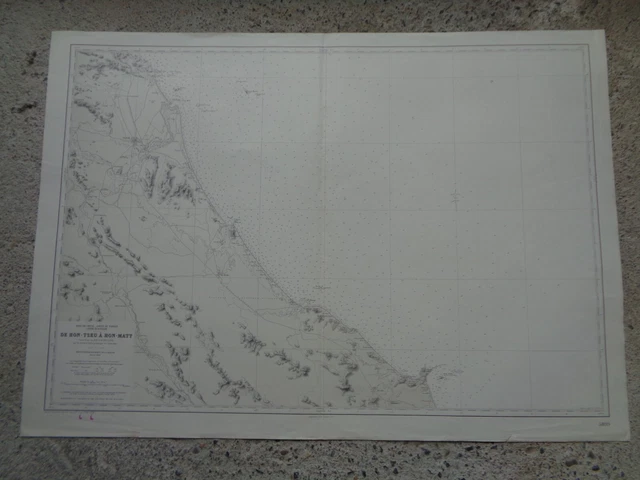 CARTE MARINE / De Hon-Tseu à Hon-Matt Golfe du Tonkin - Côte d'Annam  1947-1980