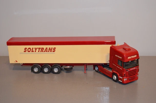 Eligor Scania Série 4 Topline Signature Plus 1/43 – Miniature De Collection Rouge Et Blanche