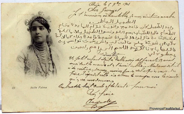 CPA Postcard Algerie A Belle Fatima 1901 See Scans 769