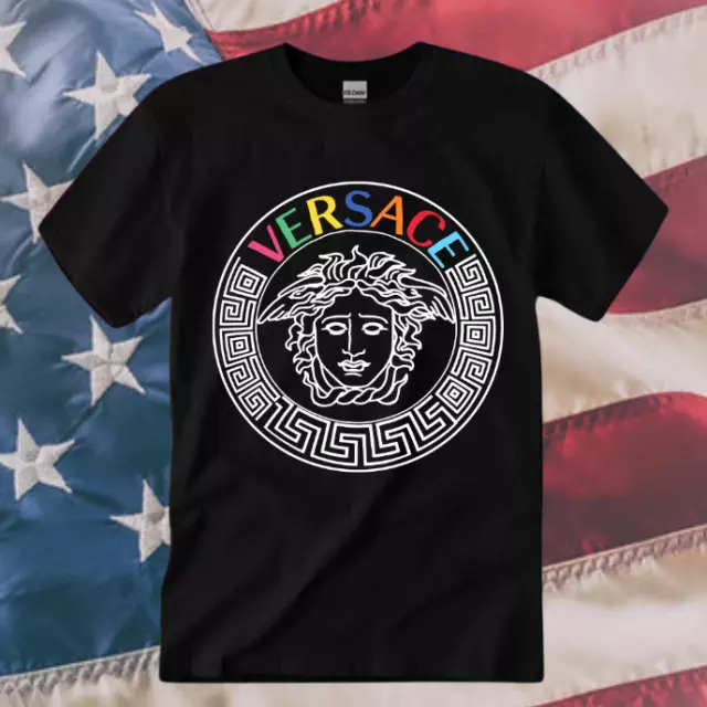 SALE!!Versace Logo Unisex T-shirt, Size S-5XL, PRINTED FANMADE, Multi Color
