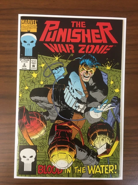 Punisher War Zone #2 “Blood in the Water” : Marvel  : Apr 1992.    NM.    (J)
