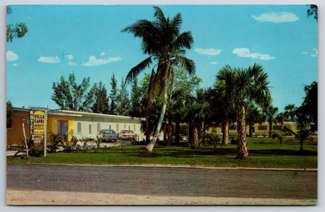 Villa Capri Motel Sanibel Island 1961 Florida FL Chrome Postcard