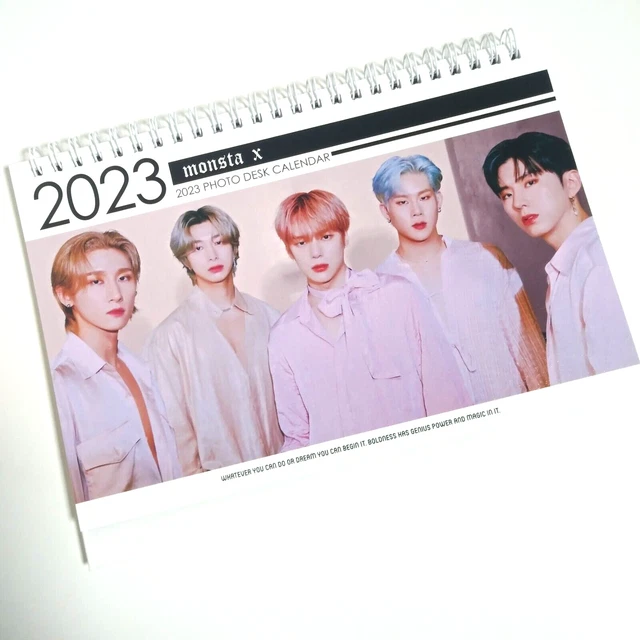 MONSTA X MONSTAX Photo Desk Calendar 2023 2024 Calender Sticker KPOP IM
