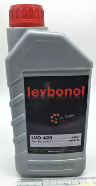 Leybonol LVO 420 Vacuum Pump PFPE Oil 1 liter L420-01 GERMANY MADE . 0190