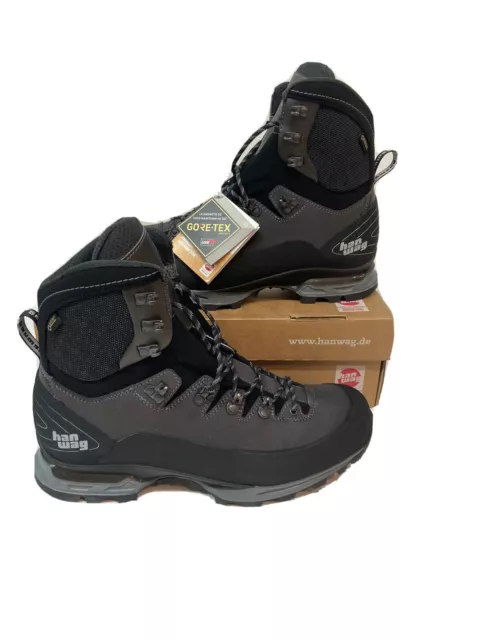 HANWAG Alverstone II GTX Men's Boots Size 12 Hiking Backpacking Gray Waterproof