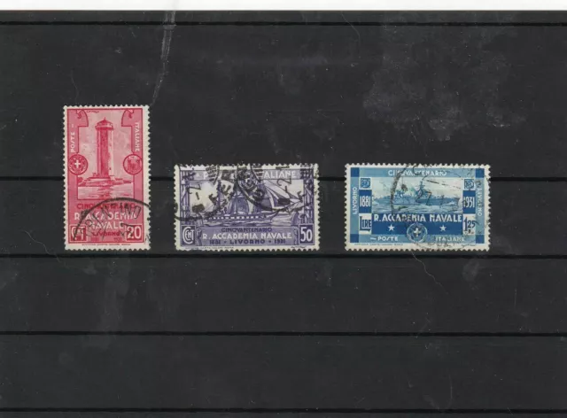 italy naval academy 1931 used stamps set  ref 7481