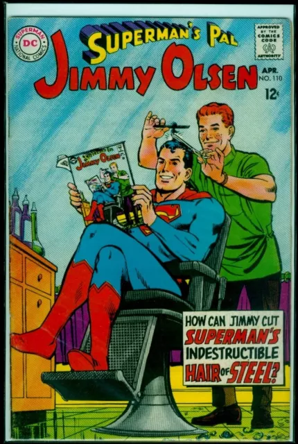 DC Comics Superman's Pal JIMMY OLSEN #110 Hair Of Steel! FN+ 6.5