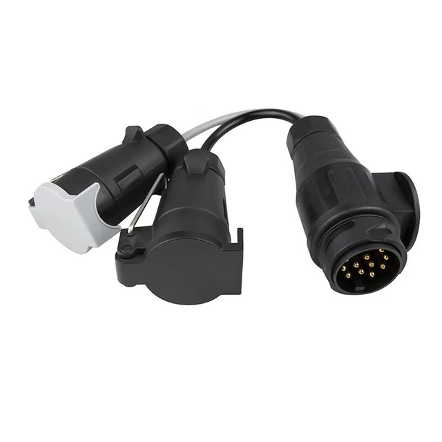 Adaptador de remolque enchufe 13 pines a 7 pines 12N + 12S toma de corriente Anh W1H9