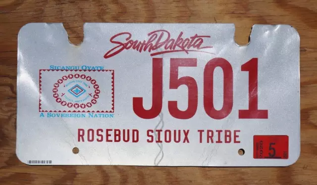 2020 South Dakota ROSEBUD SIOUX TRIBE American Inidan License Plate