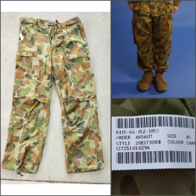 New Australian Army Auscam Dpcu Combat Trousers Pants 85S Paintball Camp Costume